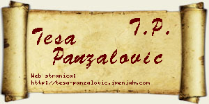 Teša Panzalović vizit kartica
